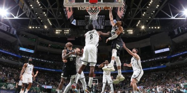 yl23455永利官网-字母哥终于放弃三分球 篮下14中10冲垮篮网防线